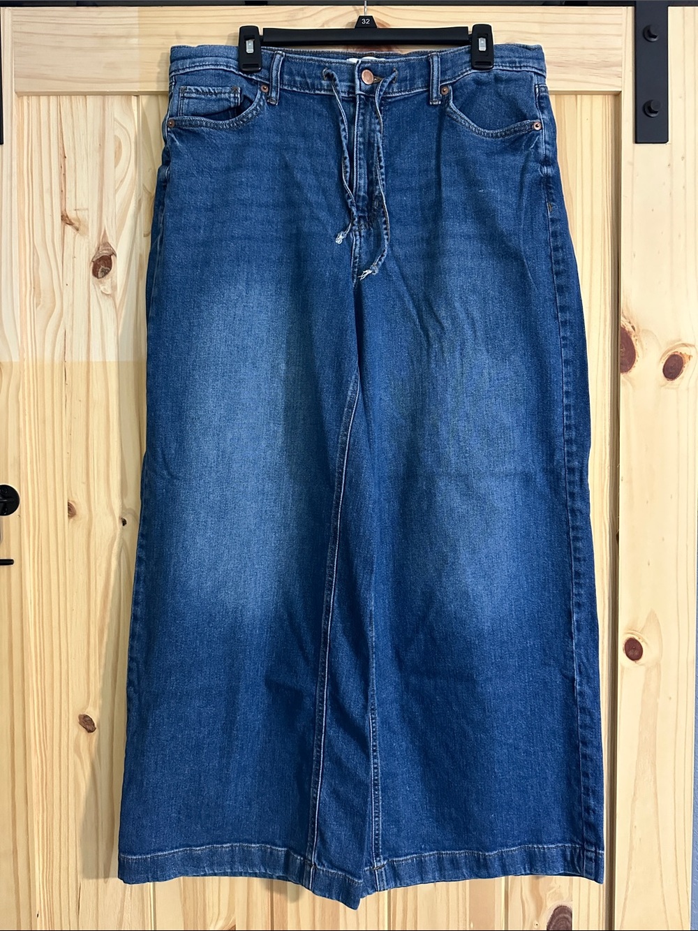 High-Rise Wide-Leg Women’s Jeans — Blue Denim